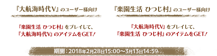 期間：2018年2月28日15:00～3月13日14:59