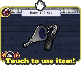 Touch to use item!